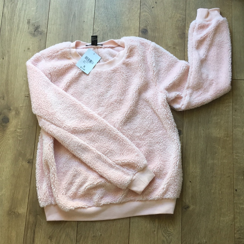 Cozy light pink sweater